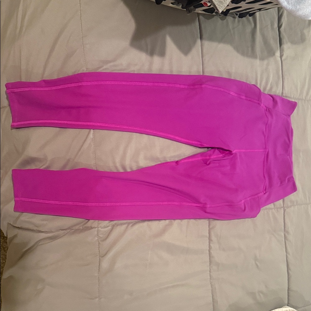 Purpleish, pink beyond yoga leggings with pockets, size medium